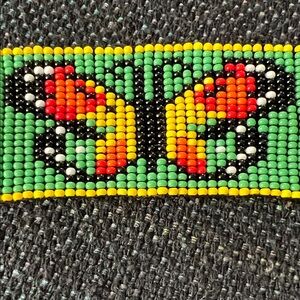 Indigenous Amazonian Beaded Butterfly Bracelet